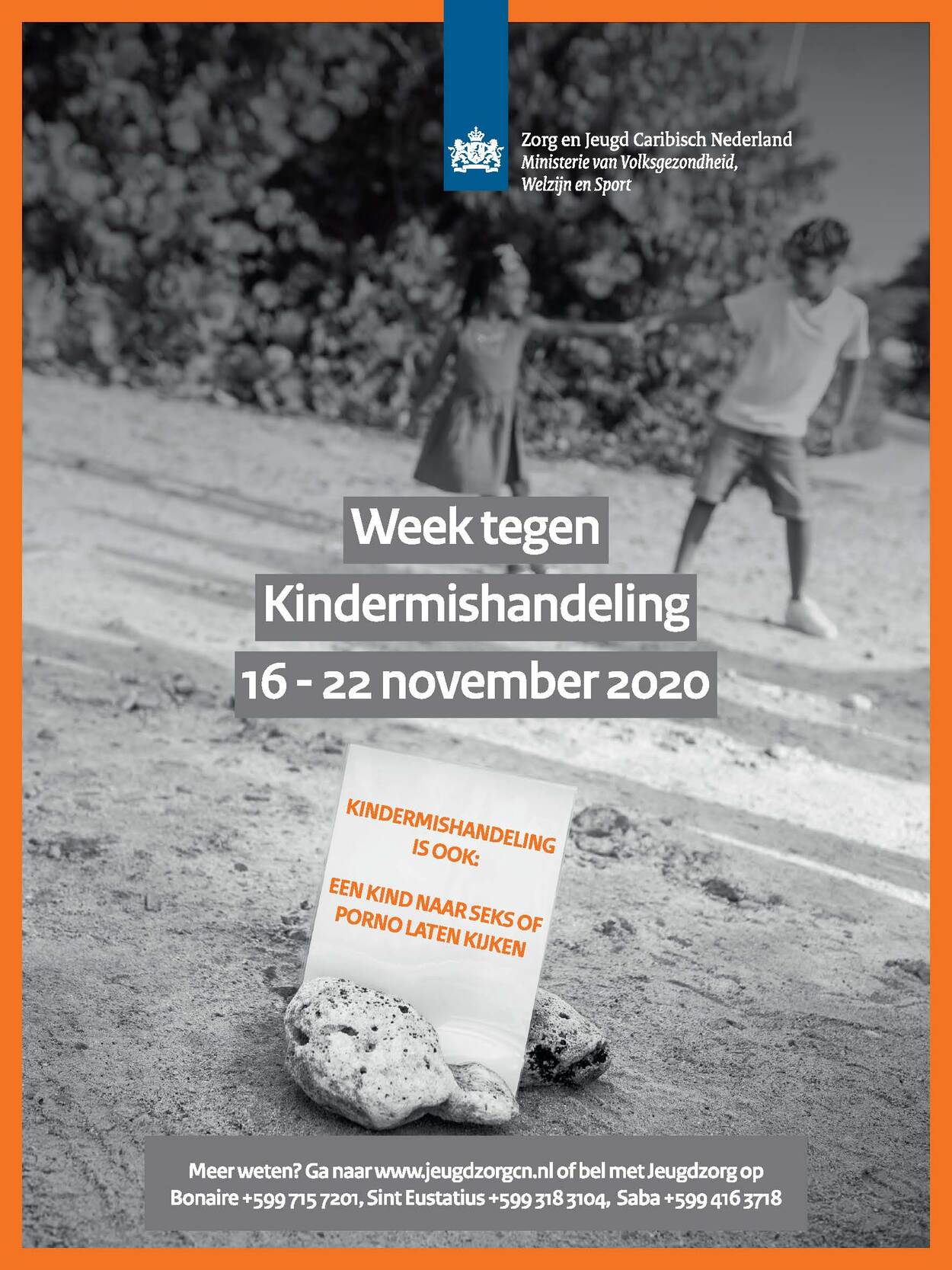 Week tegen Kindermishandeling en Jeugd Rijksdienst Caribisch